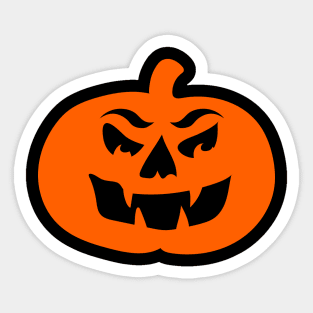Halloween Scary Pumpkin Face Sticker